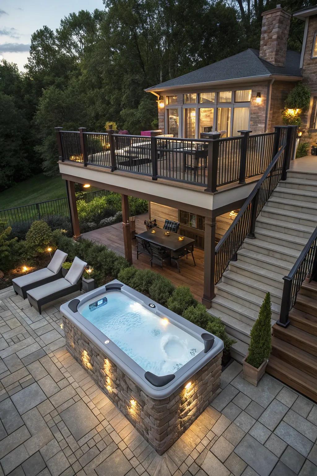 Multi-level decks are useful and aesthetically pleasing for your backyard.