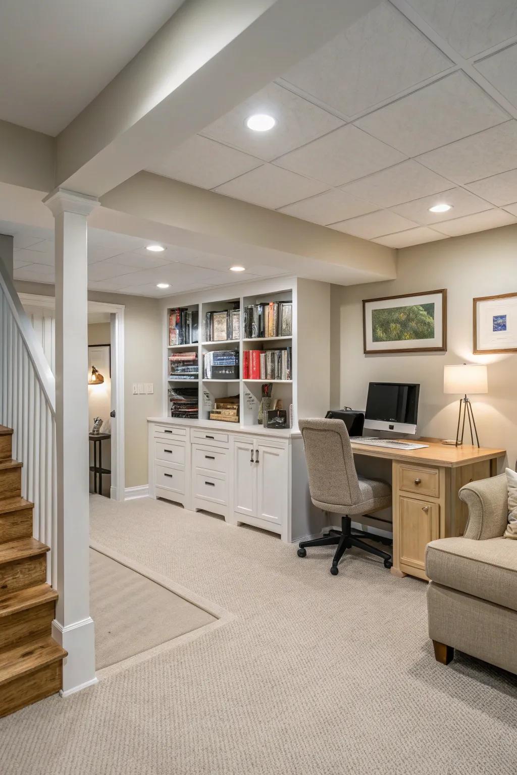 Light hues have the potential to make a room without windows feel airy and welcoming.