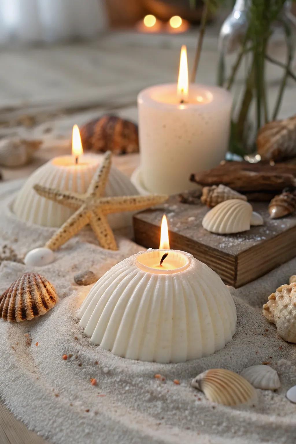 Shell lights bring a cozy radiance and a hint of the ocean indoors.