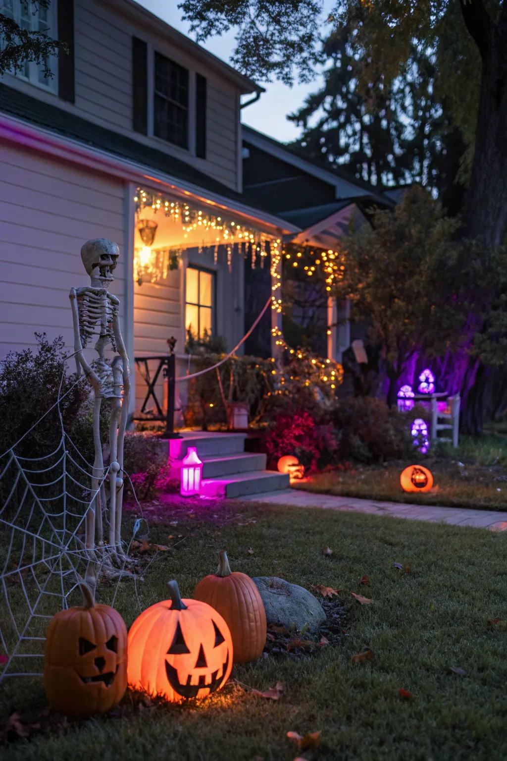 Eerie lighting transforms the mundane into the extraordinary.