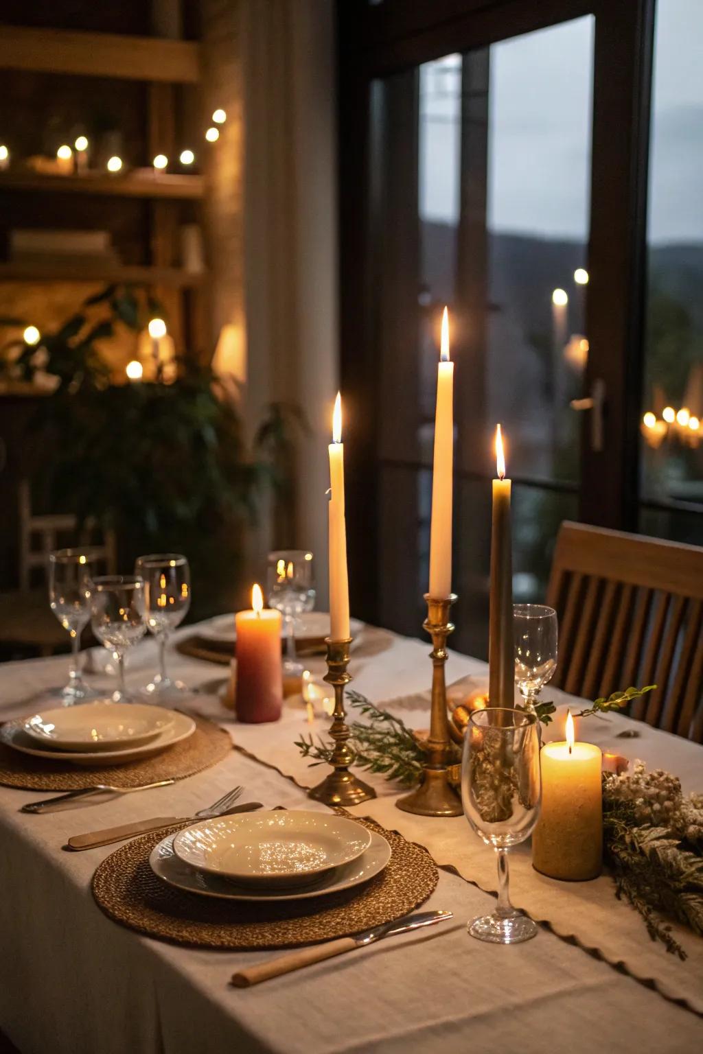 Candles infuse a comfortable and welcoming gleam to any birthday party.