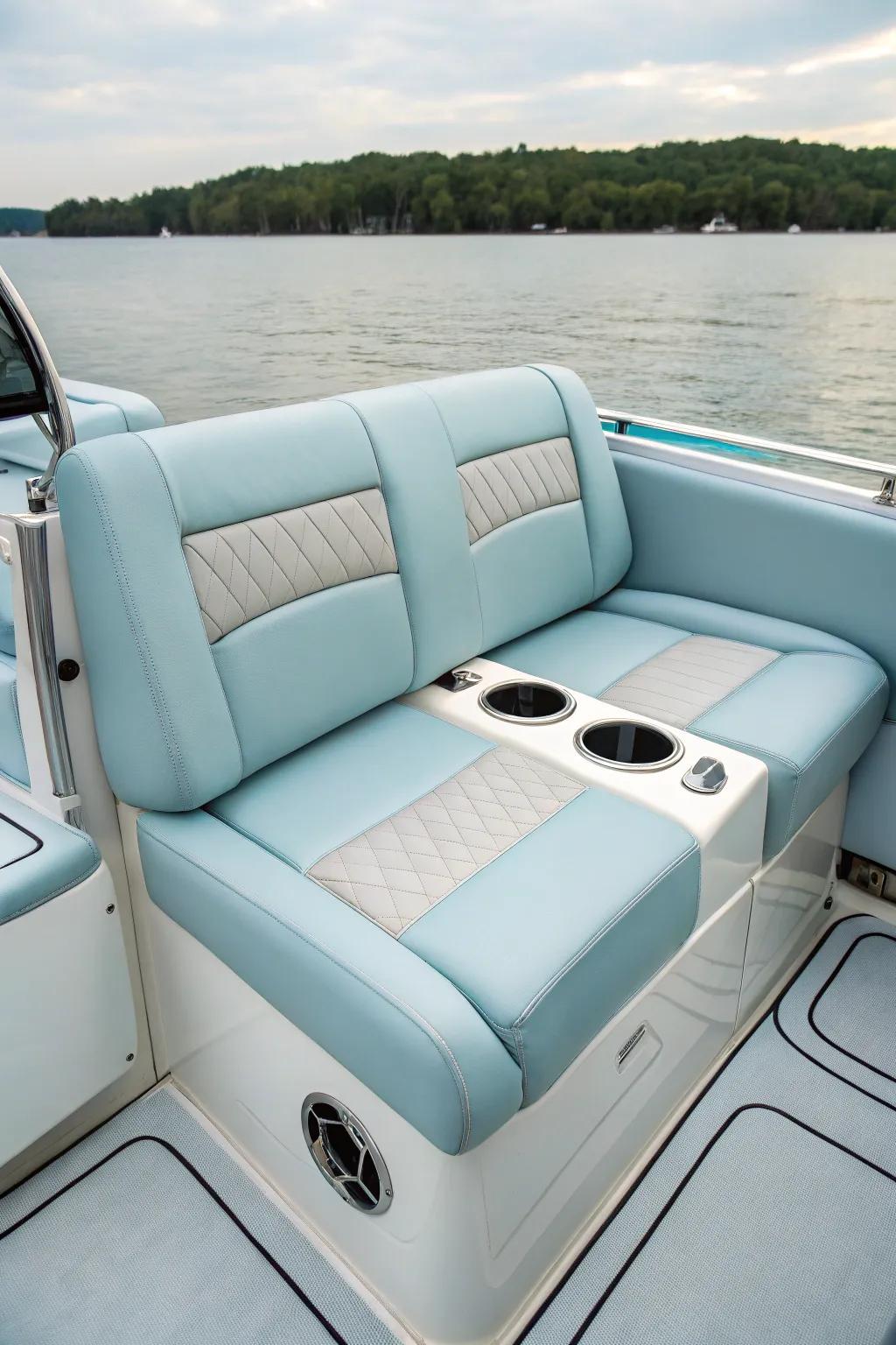 Thick cushioned seats and clever features combine comfort and practicality.