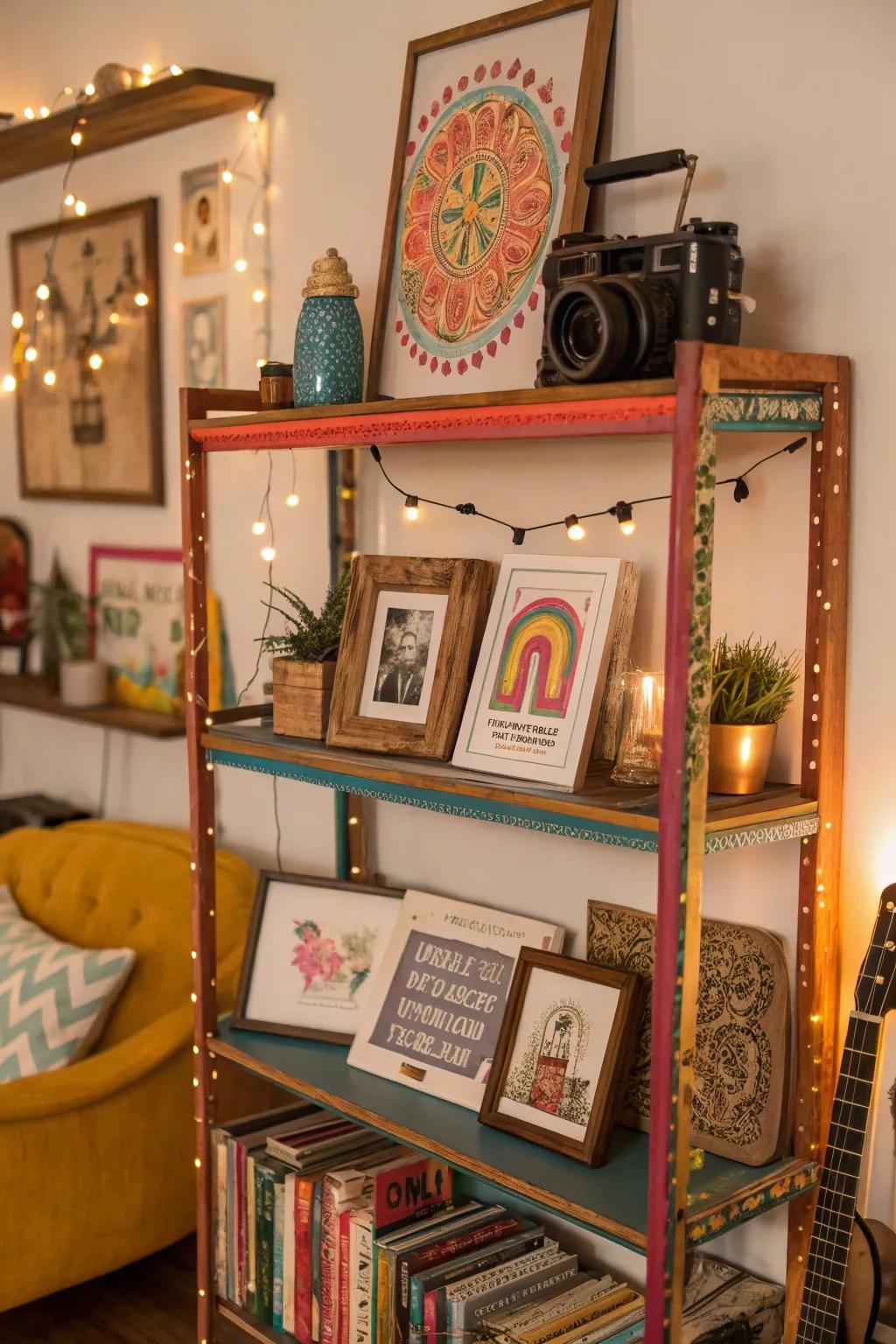 Integrate art styles to realize an eclectic boho vibe.