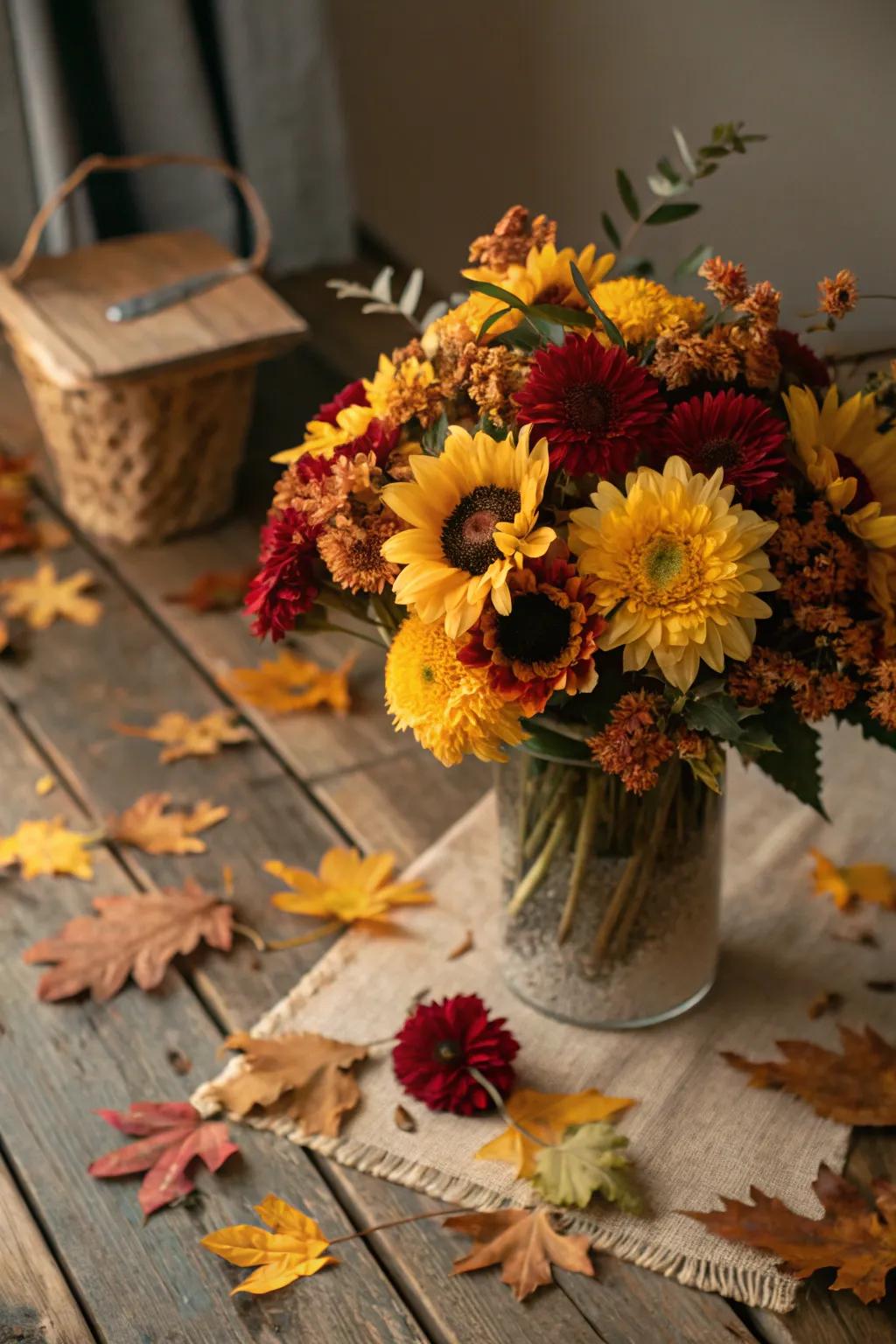 Seasonal flowers encapsulate the essence of the given season.