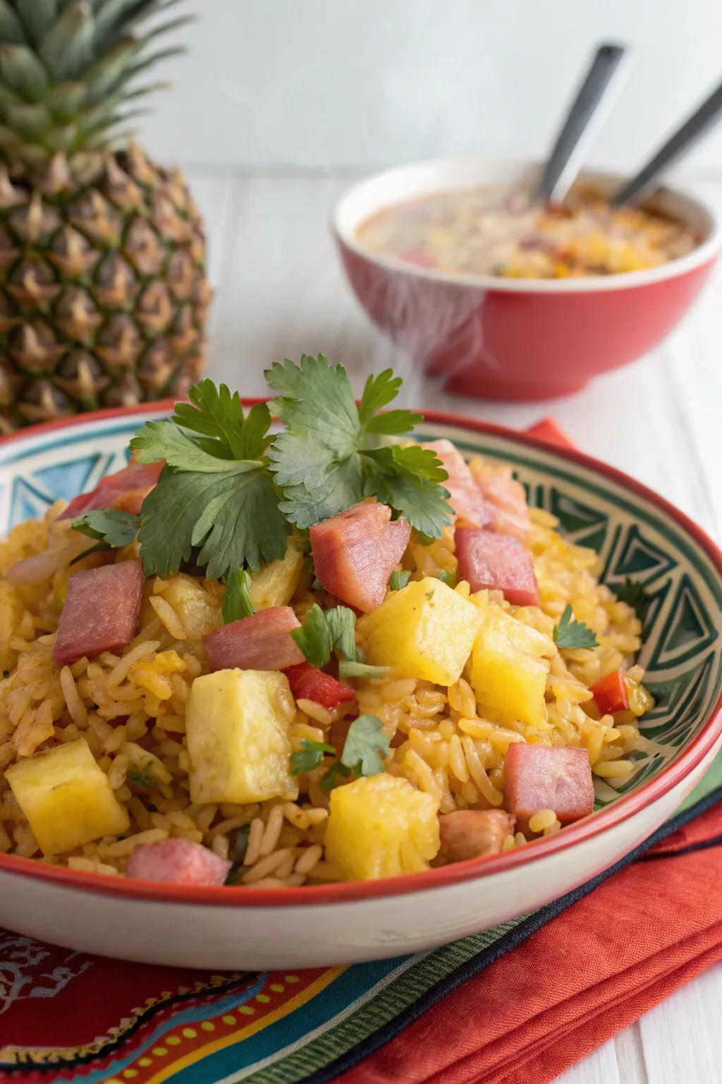 Savor the taste of the tropics with Exotic Isle morning rice.