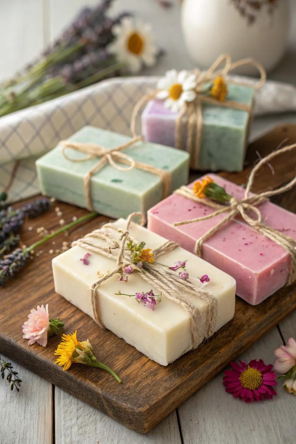 Artisan cleansing bars delivering a hint of everyday opulence.