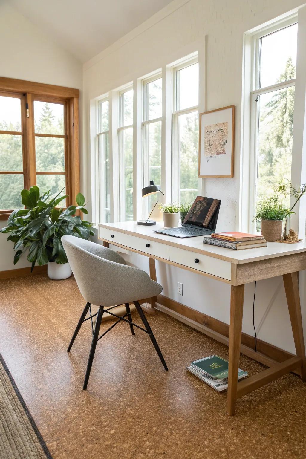 Tree bark flooring: where comfort and sustainability combine.