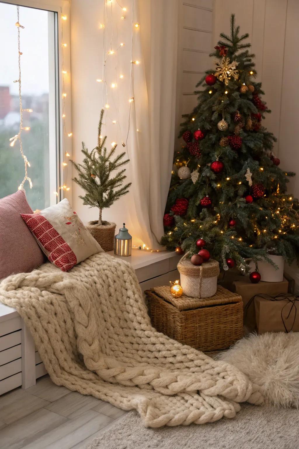 Materials generate a snug environment ideally suited for the holiday stretch.