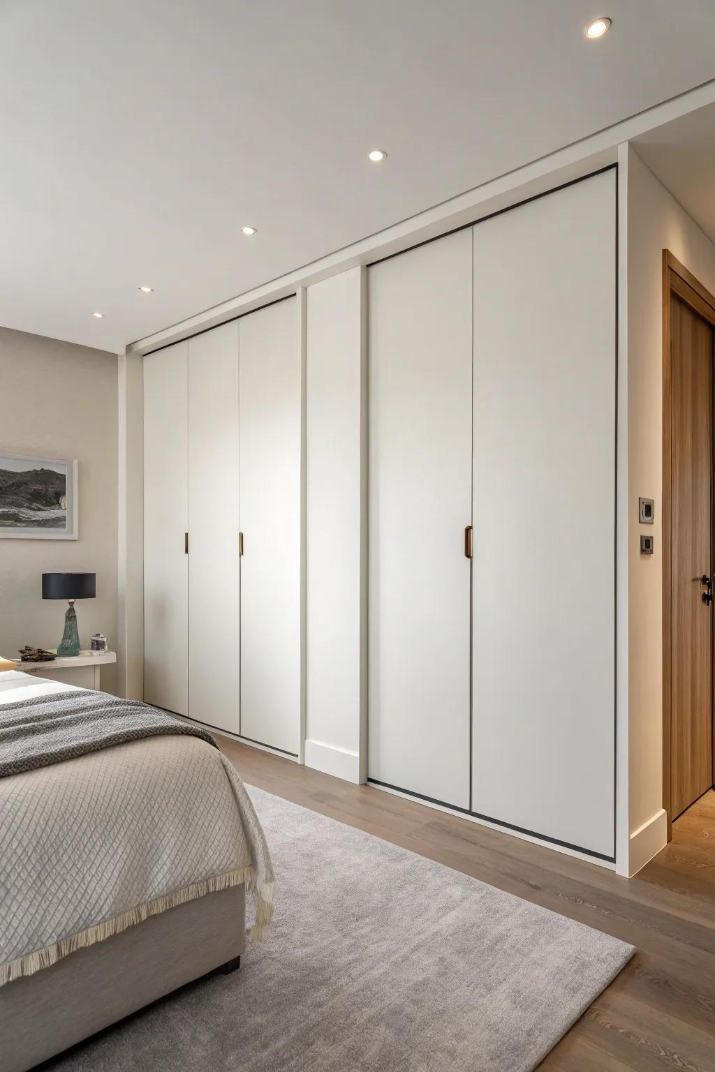 Understated doors offer a neat and consistent look.