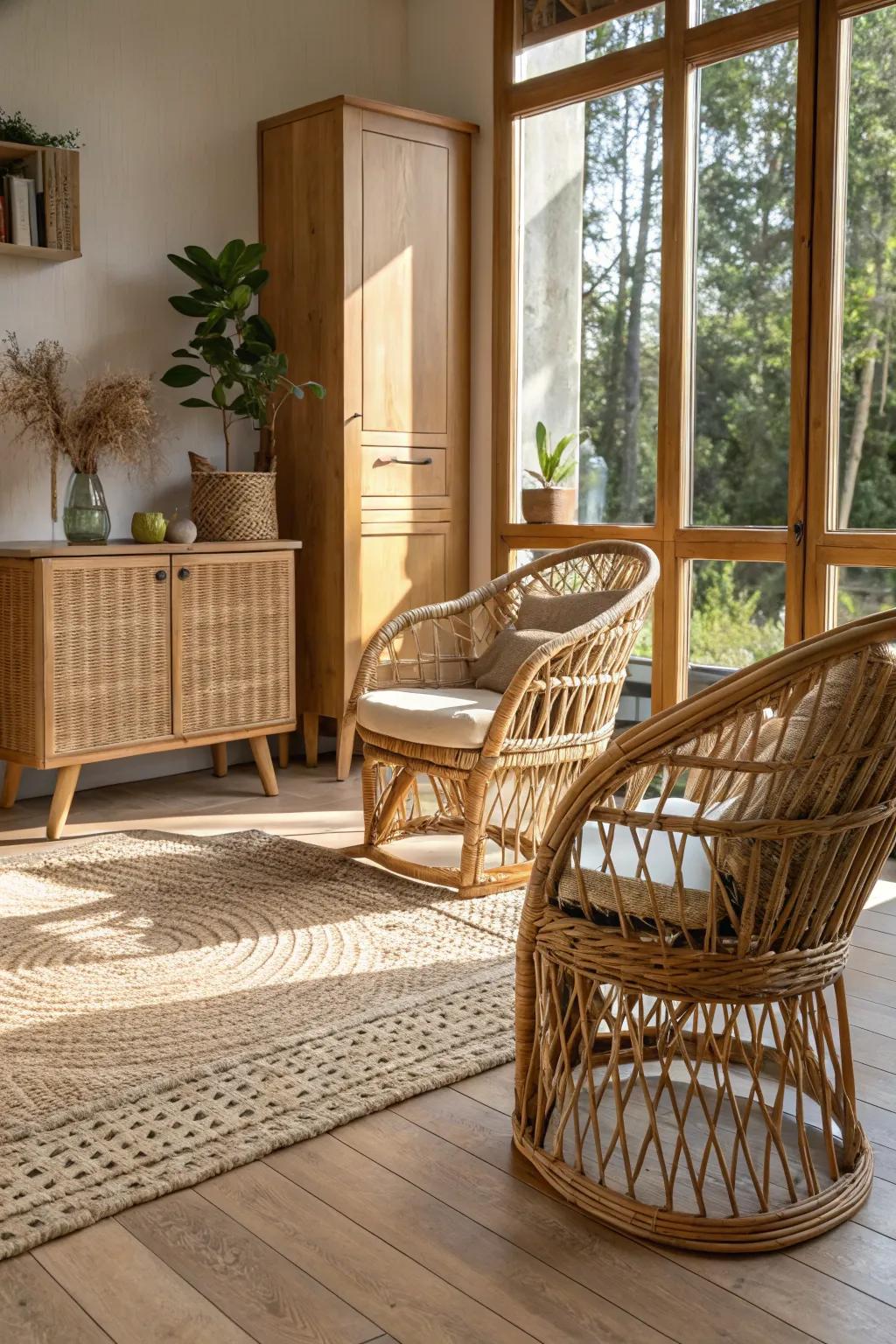 Raw elements seamlessly mix elegance with coastal vibes.