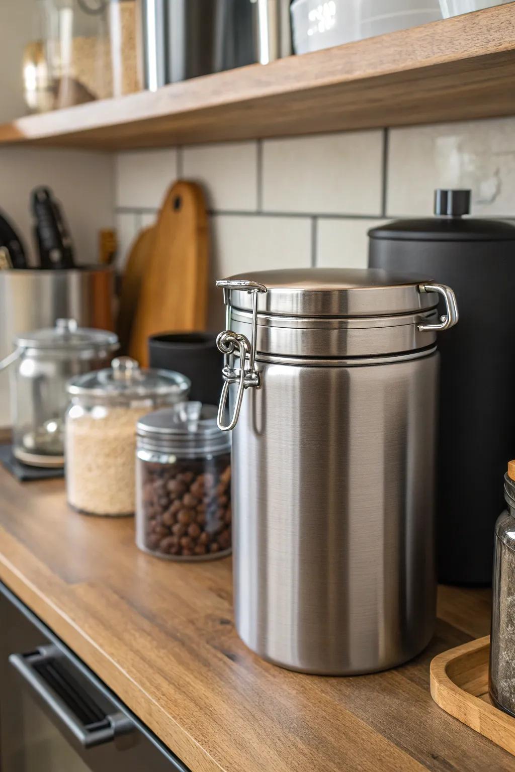 Keep your coffee beans fresh and stylishly stored.