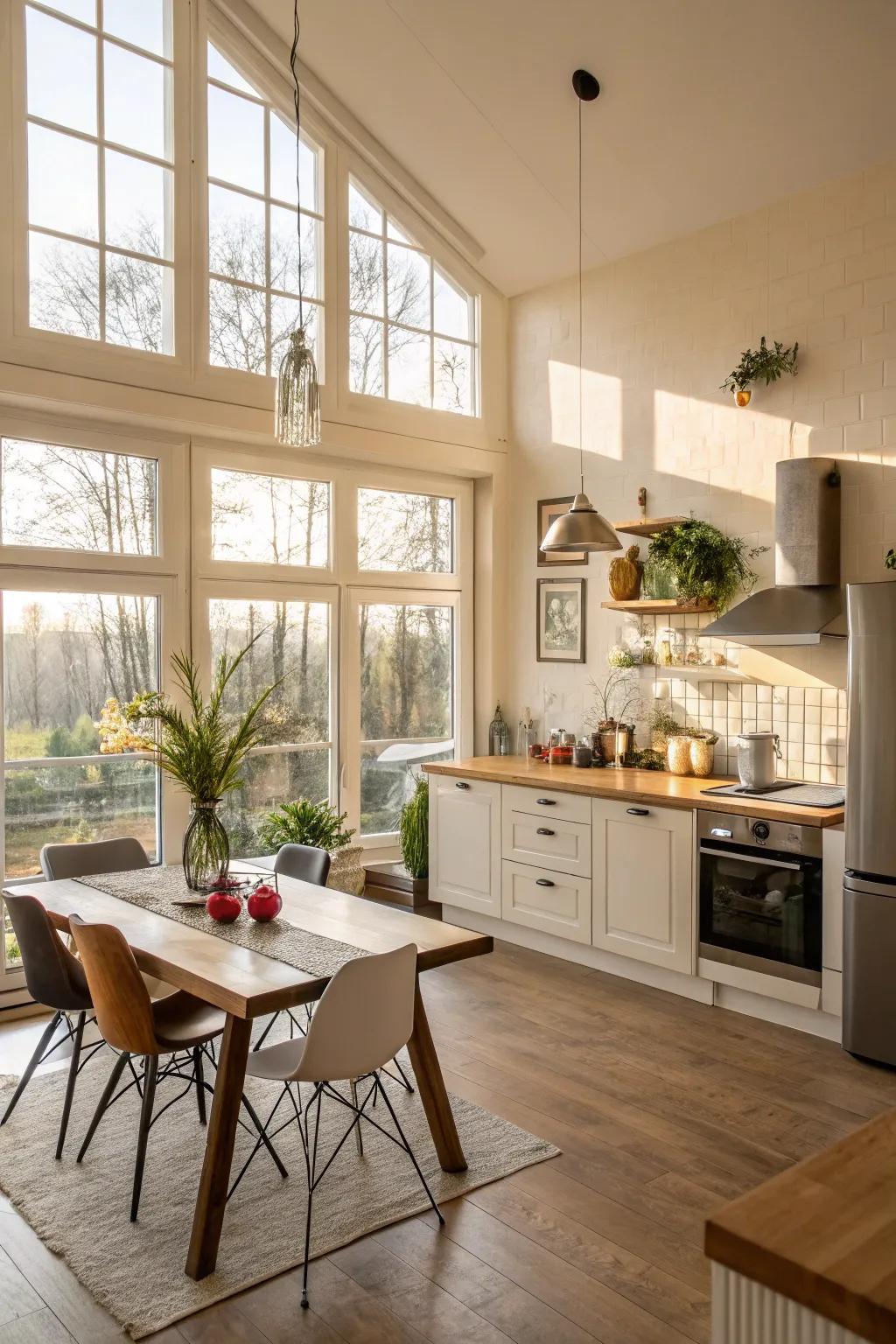 Natural light flooding in, accentuating the room’s beauty.