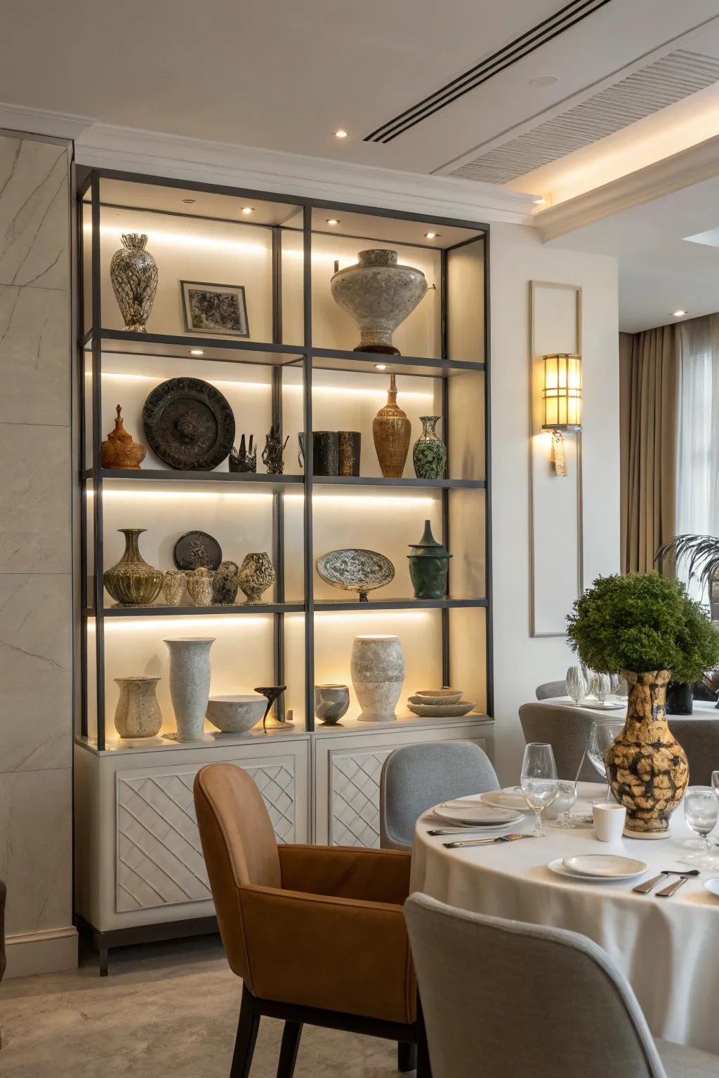 A creative placement transforms your nook into an engaging showcase.