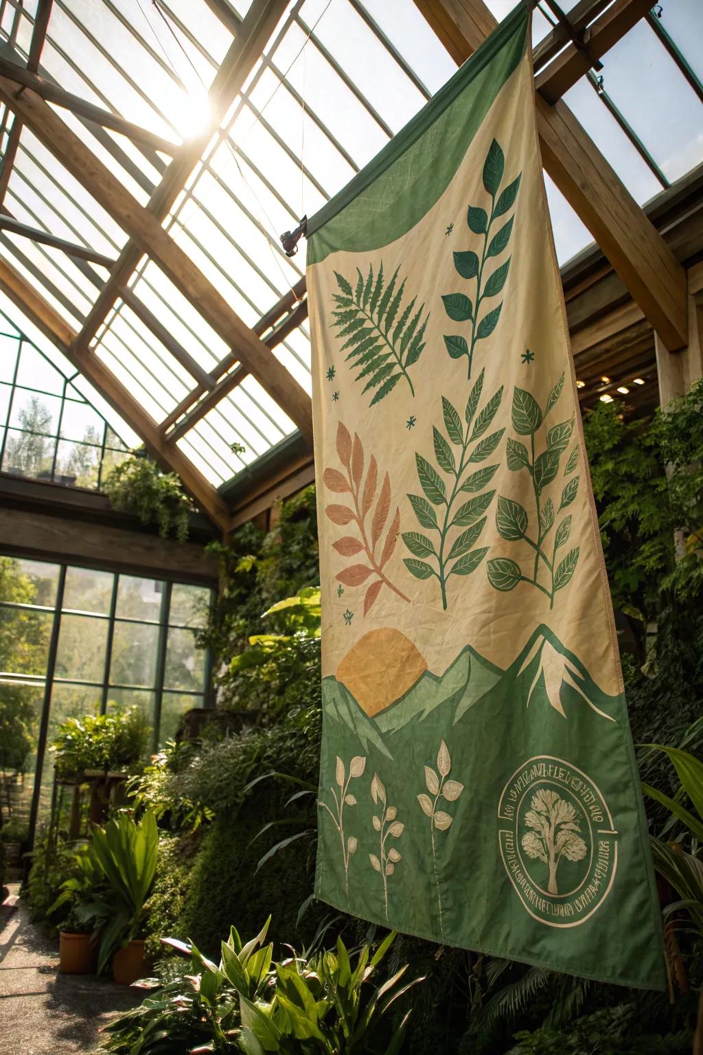 Infuse the tranquility of nature into your abode with a nature-themed pennant.