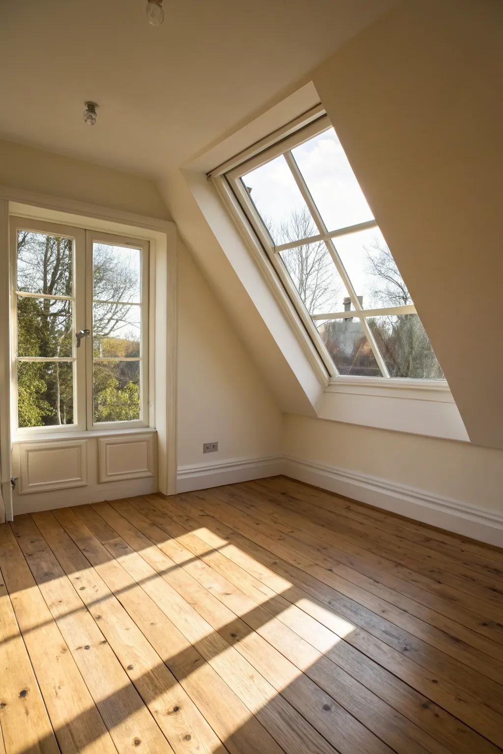 Unobstructed luminosity transmutes the expanse into a gleaming sanctuary.