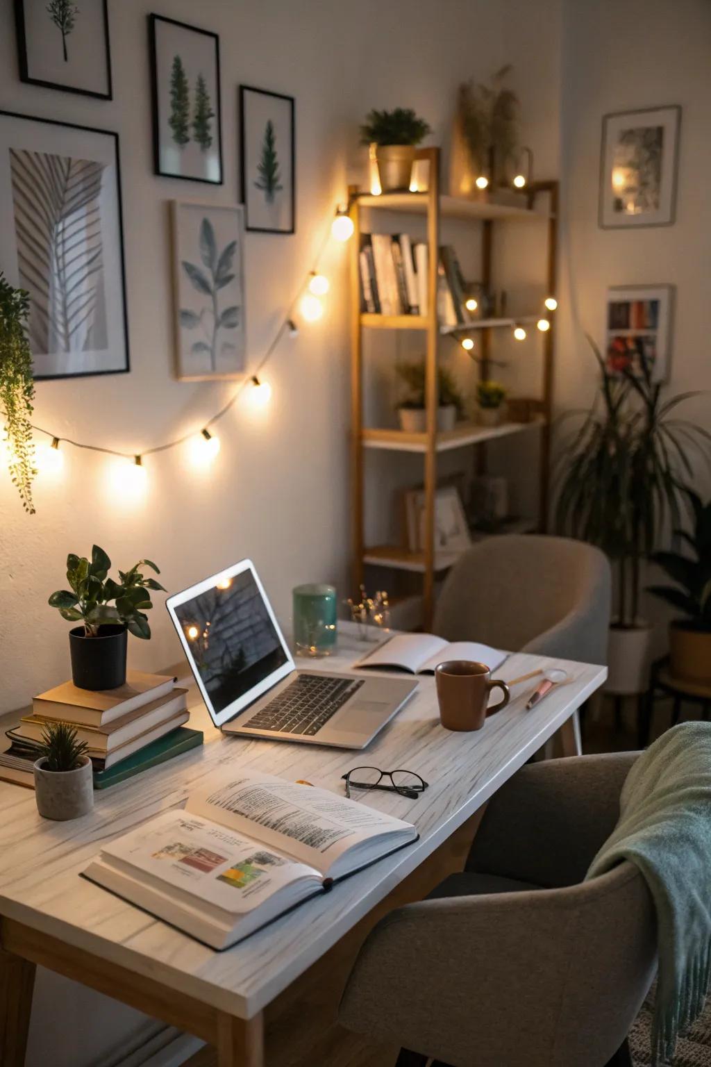 Diode illumination transforms your workspace with style and ambiance.