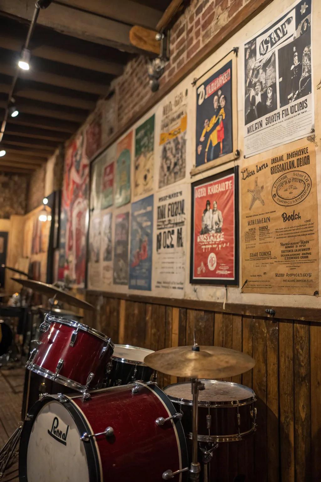 Infuse your personality into the space with music-themed decorations.