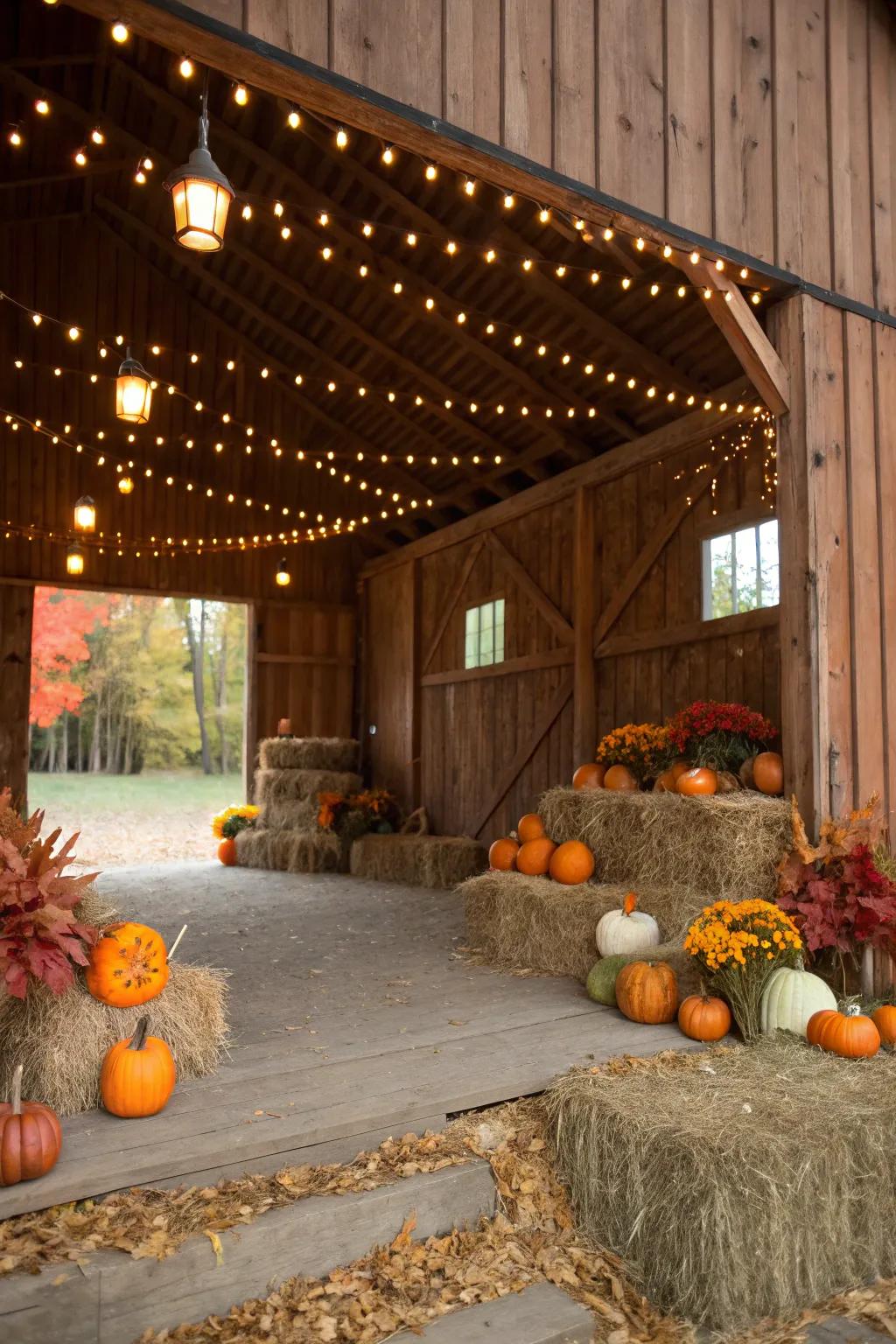 Rustic barn birthday celebration.