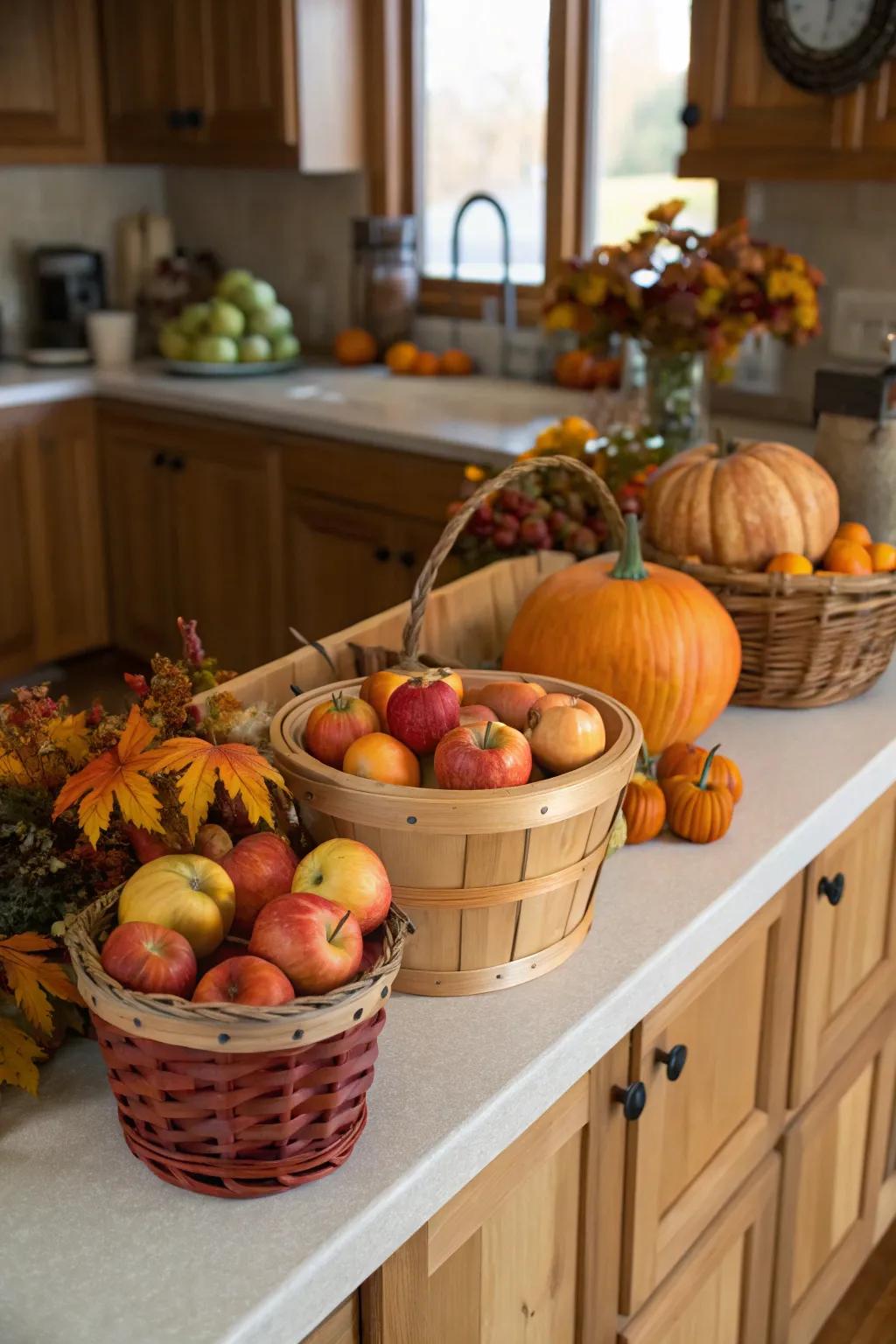 Capture the soul of a fall harvest utilizing elements from the natural world.