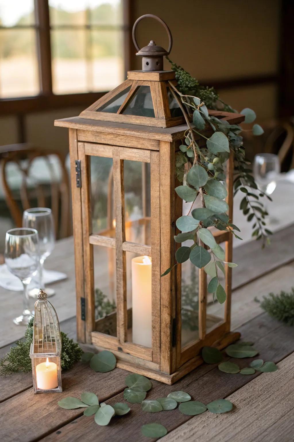 Verdure breathes vitality into your lantern decor.