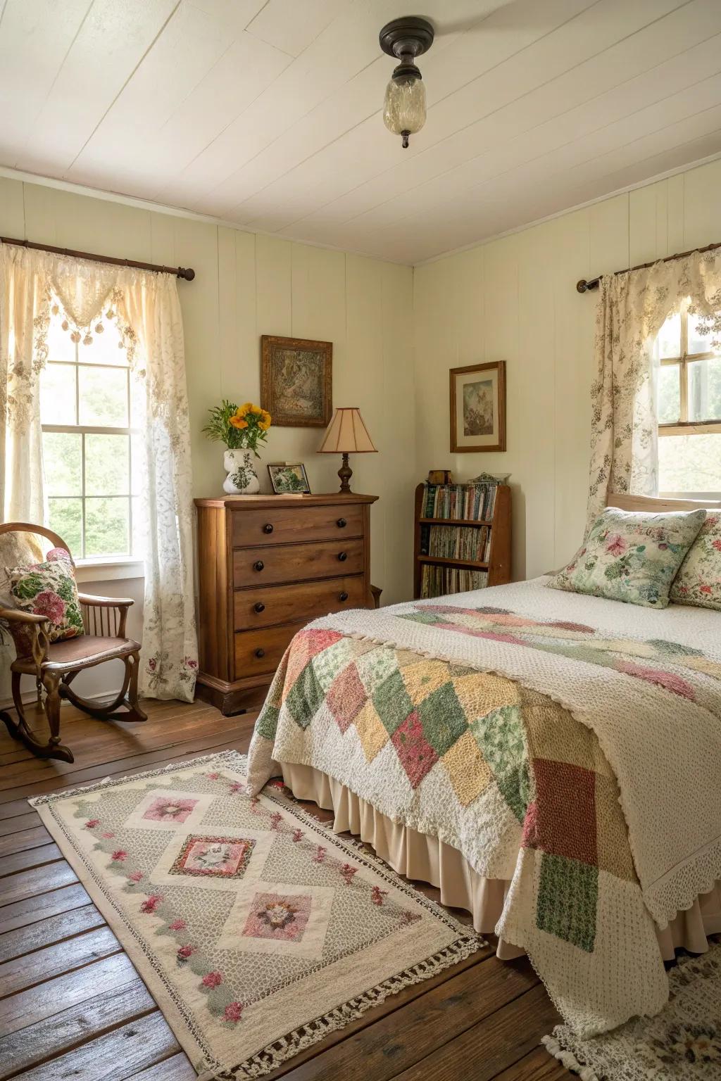 Timeless details lend persona and history to the space.