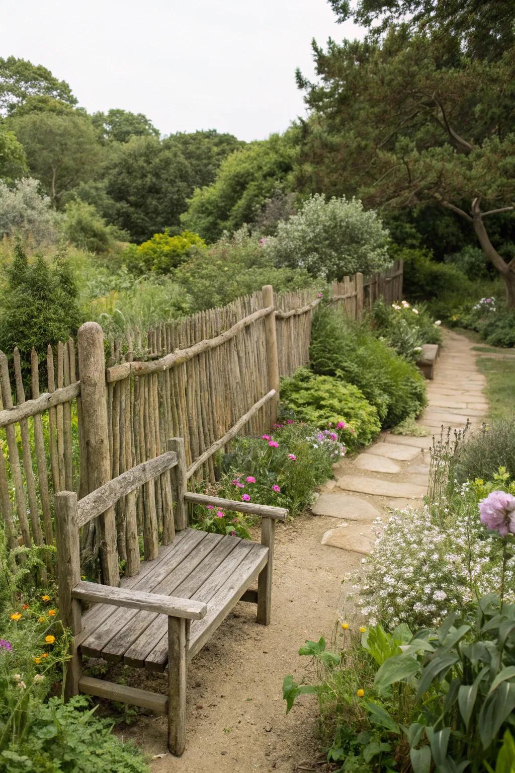 Inherent timber hues provide an earthy appeal that blends with garden settings.