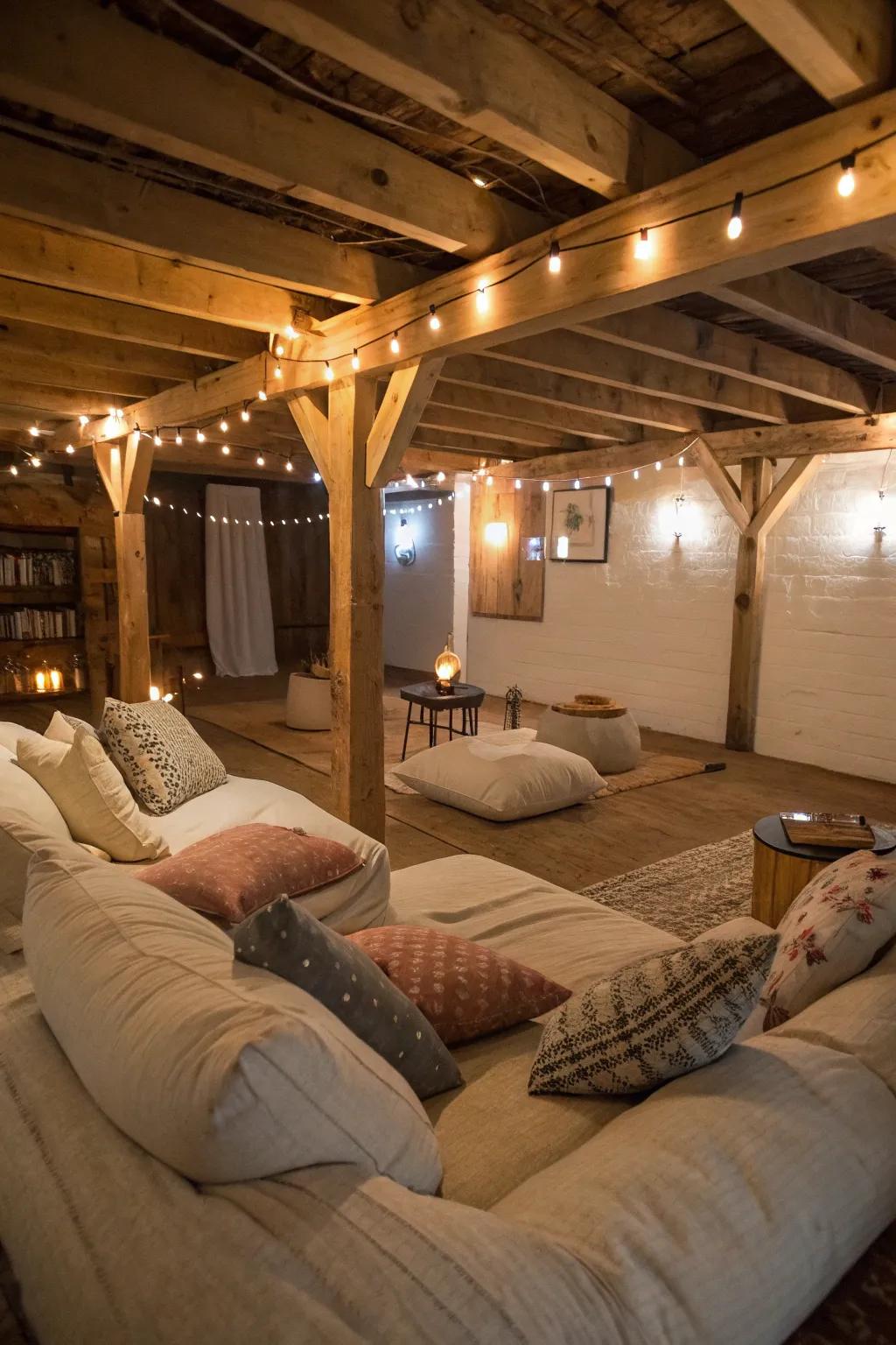 Unwind in a peaceful relaxation zone in your crawl space.