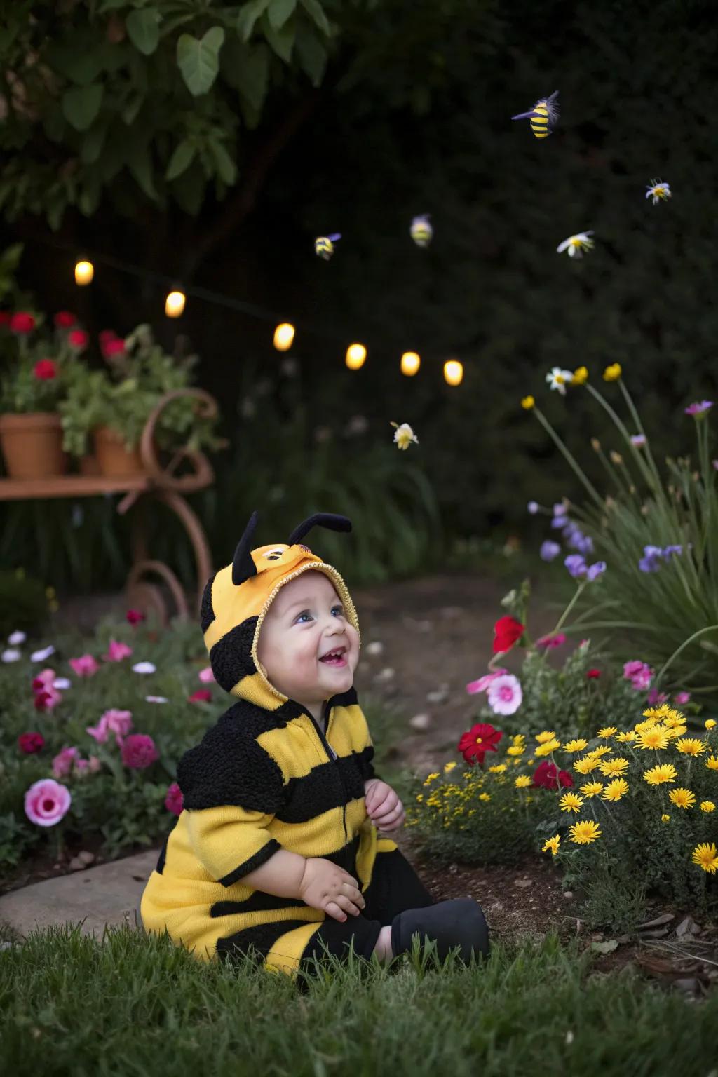 A buzzing bumble bee getup guaranteed to evoke grins.