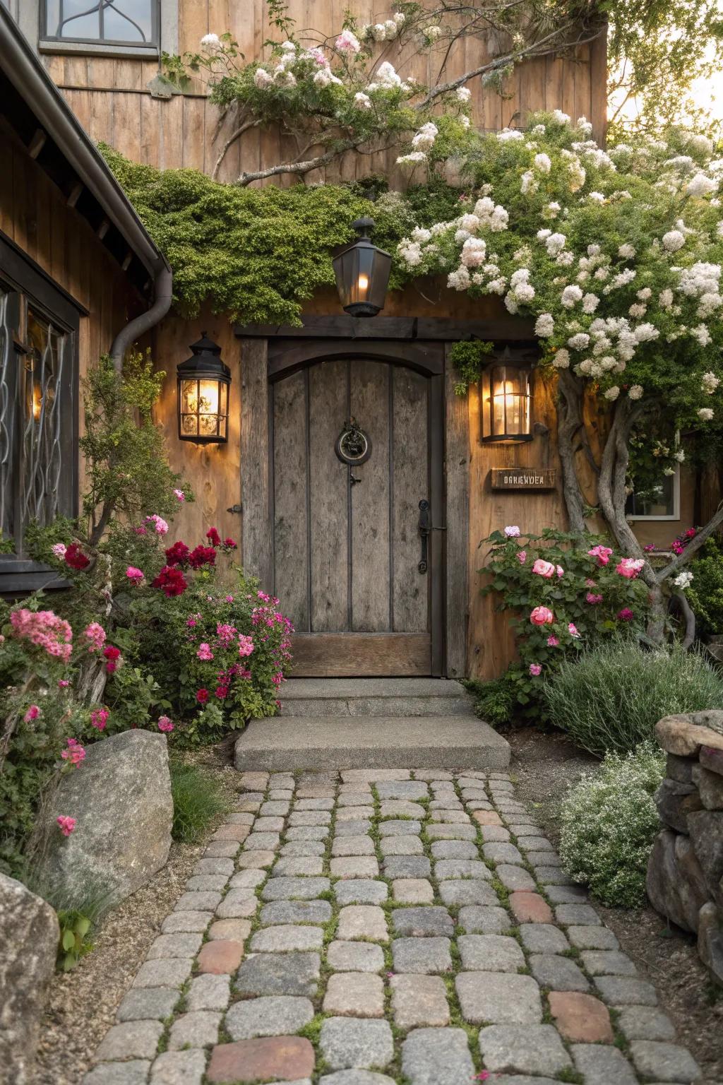 Cobblestone pavers introduce a sense of history and charm.
