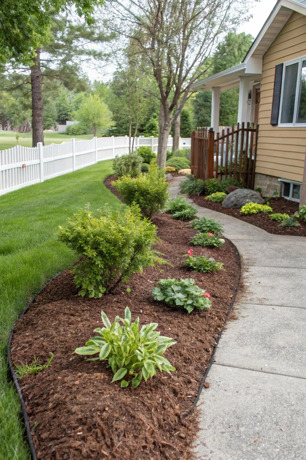 Ground cover enhances how your garden looks while preserving moisture.