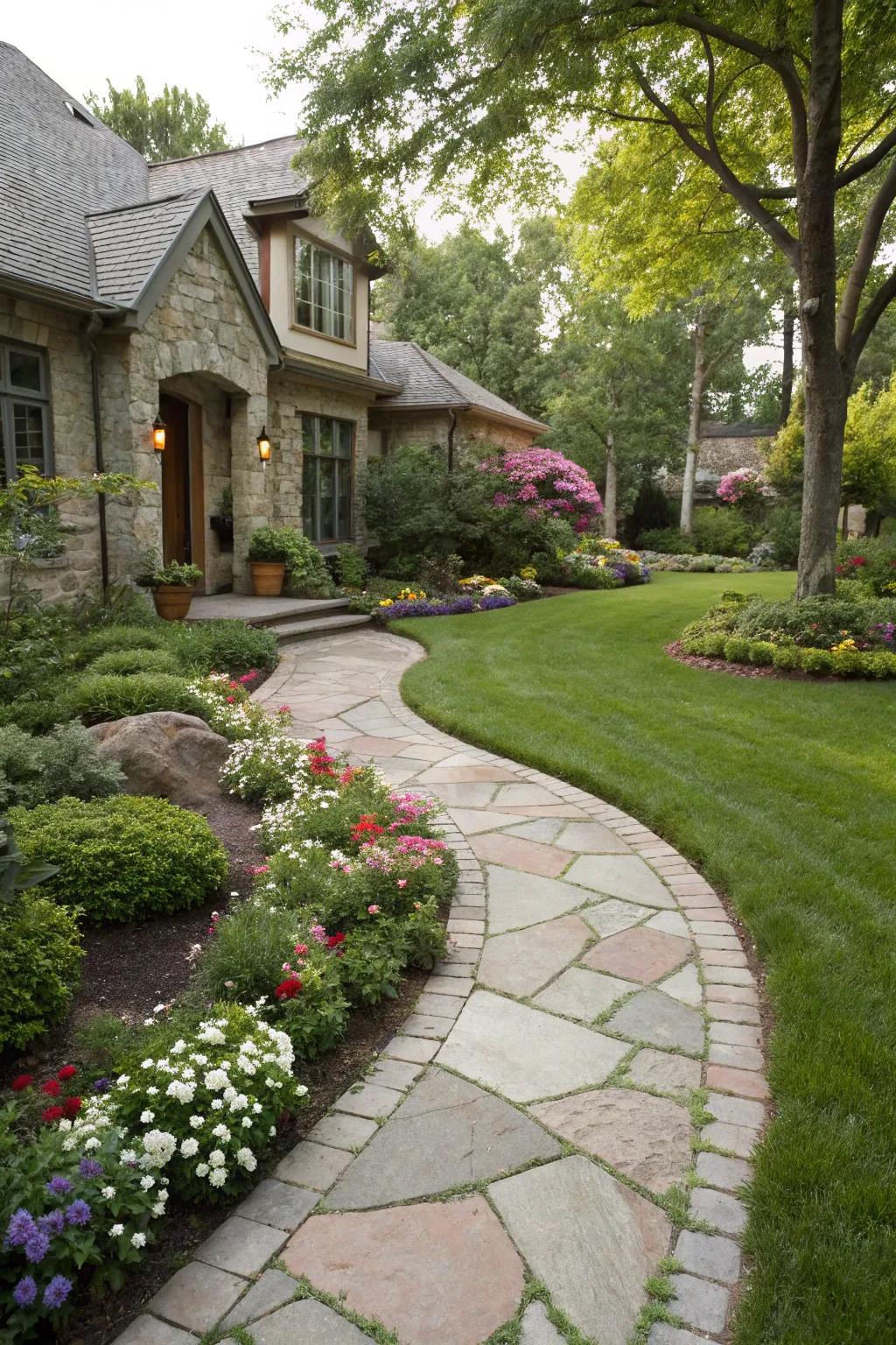 Paths can elevate both the functional and visual facets of your yard.