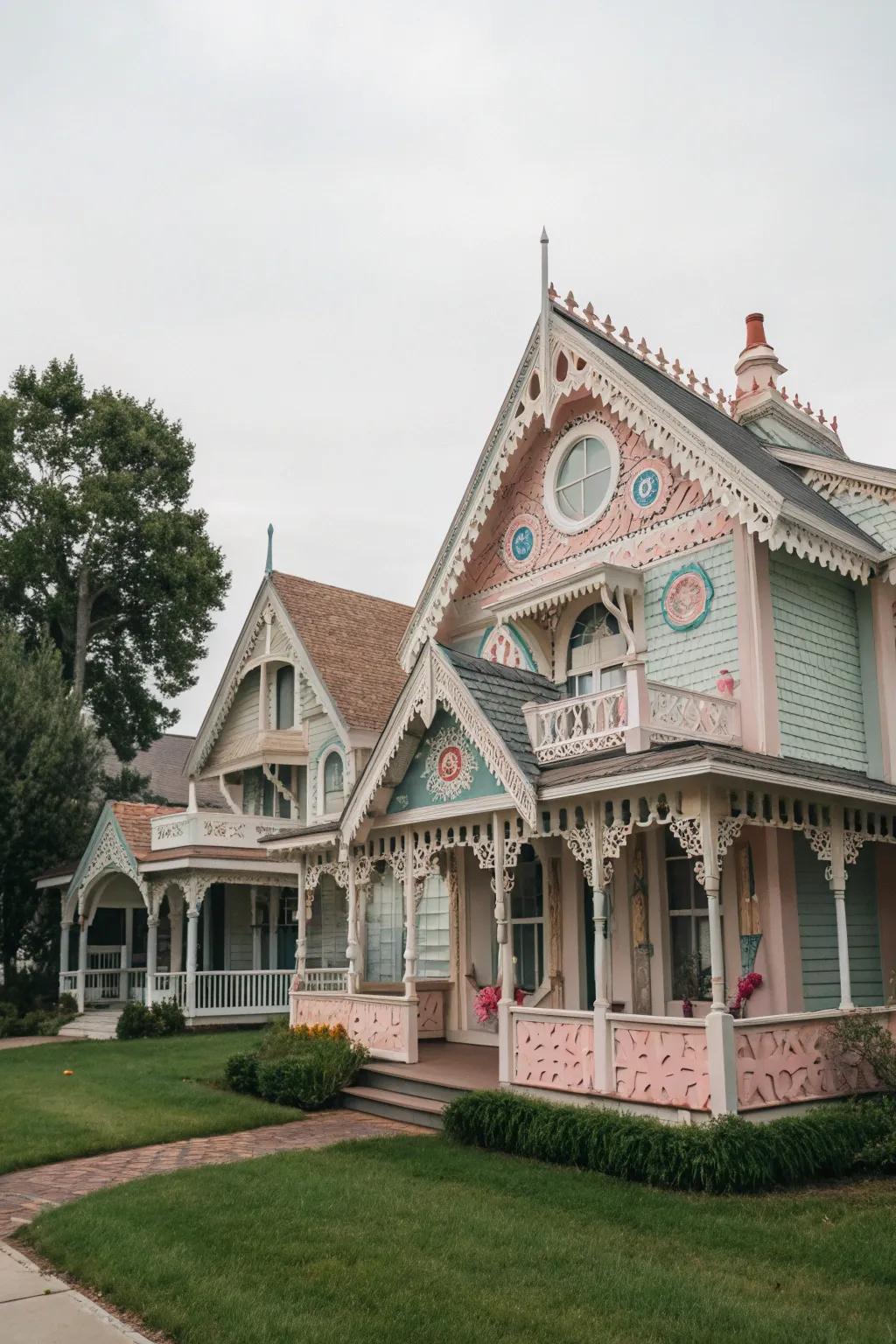 Fairy tale-style peaks add magical, small details.