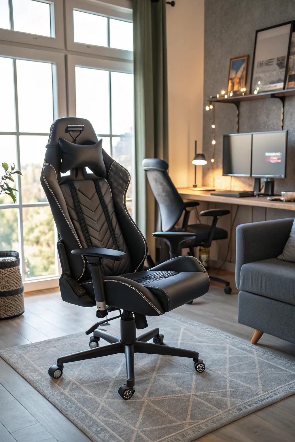 Ergonomic chairs improve comfort and results.