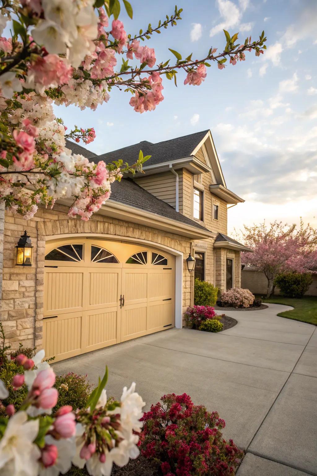 Cream introduces warmth and a welcoming atmosphere to any home exterior.