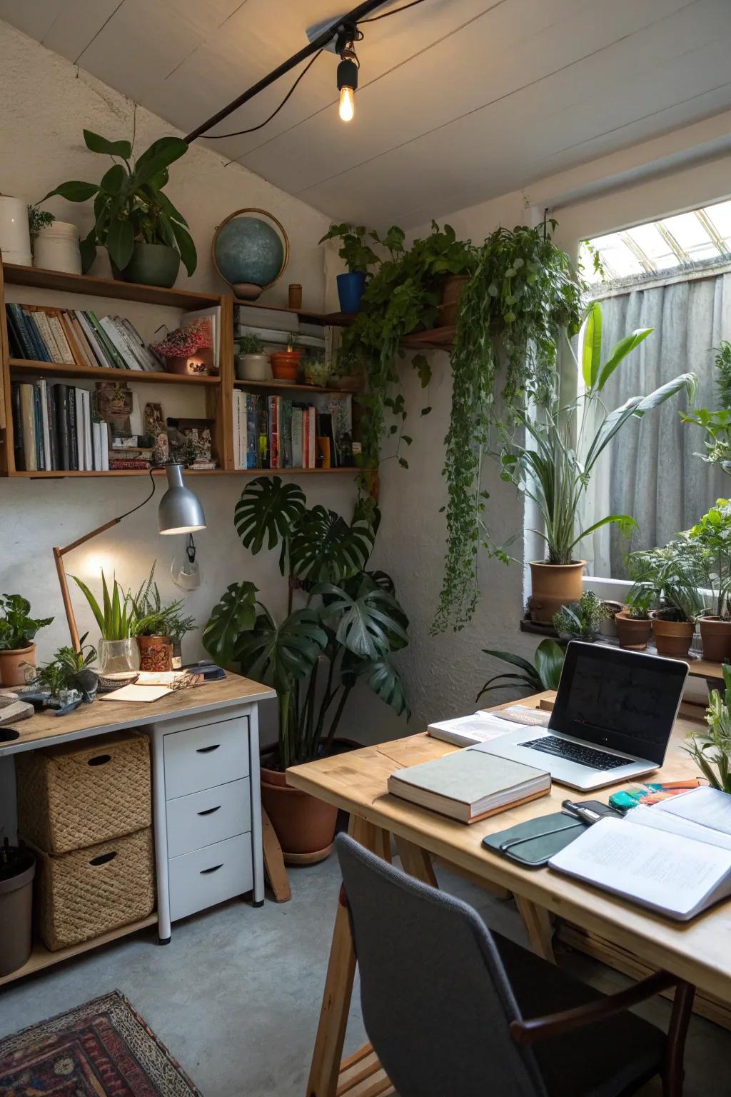 Plants can breathe vitality into your workspace.
