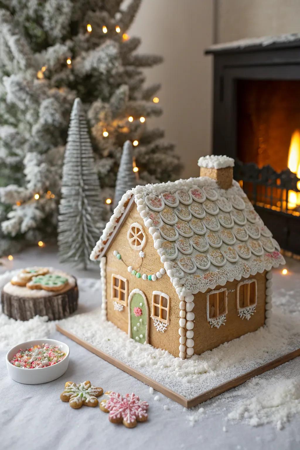 Sugared grain circle shingles present both consistency and flavor.