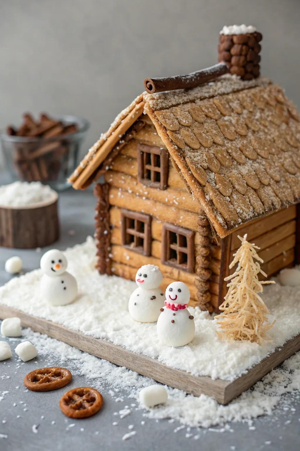 Embrace the inviting charm of nature with this country gingerbread haven.