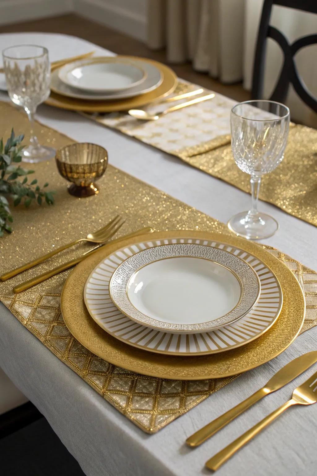 A sophisticated table arrangement that enriches the dining ambiance.