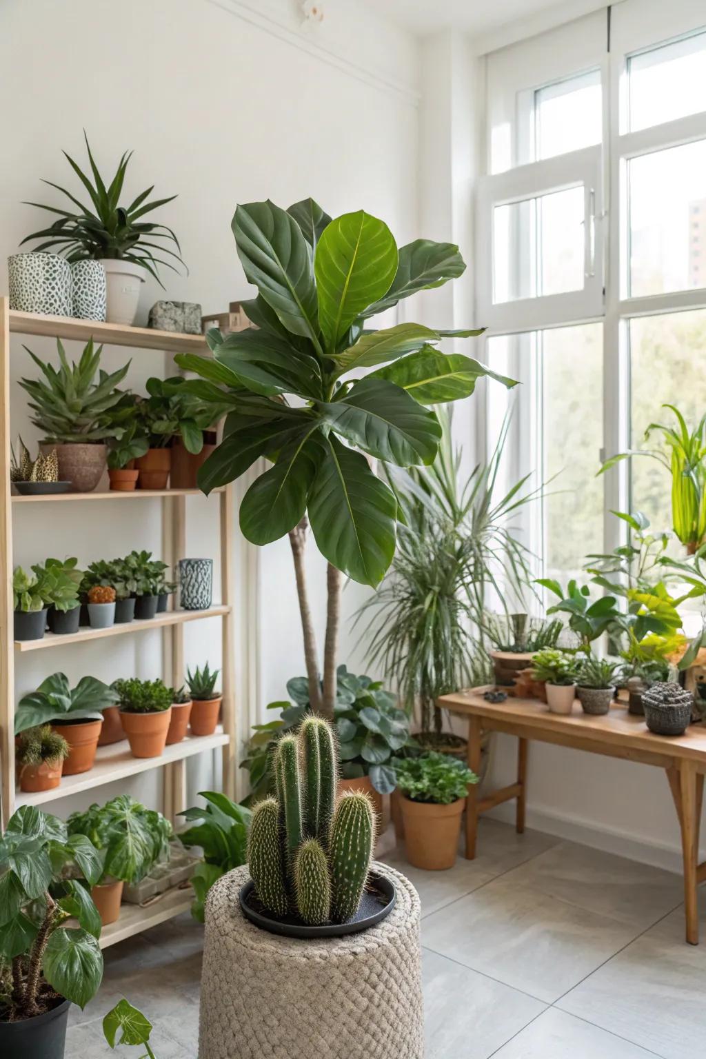 Houseplants infuse texture and vibrancy into any interior.