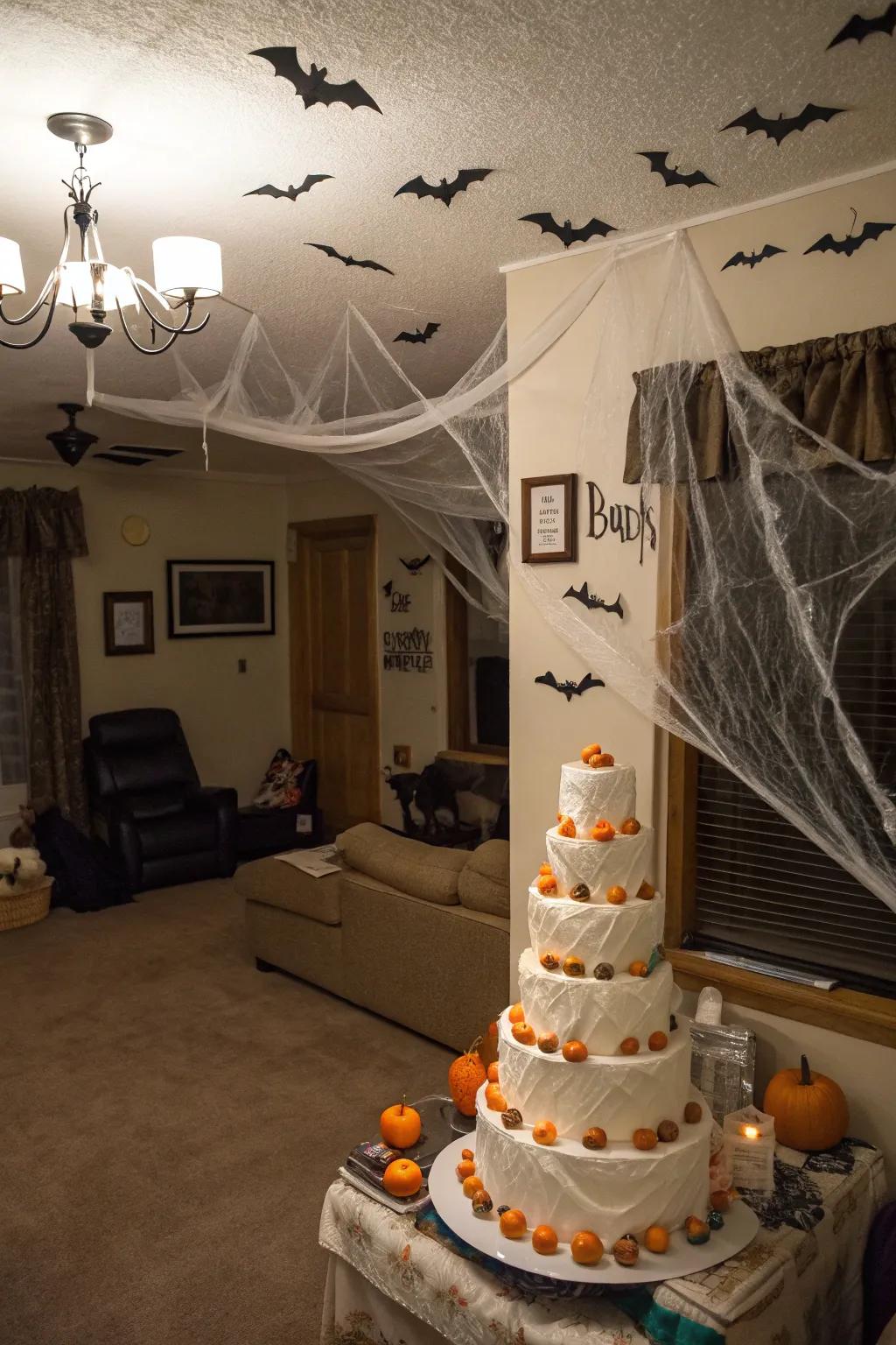 A haunted house theme adds a fun, spooky twist to your baby shower.