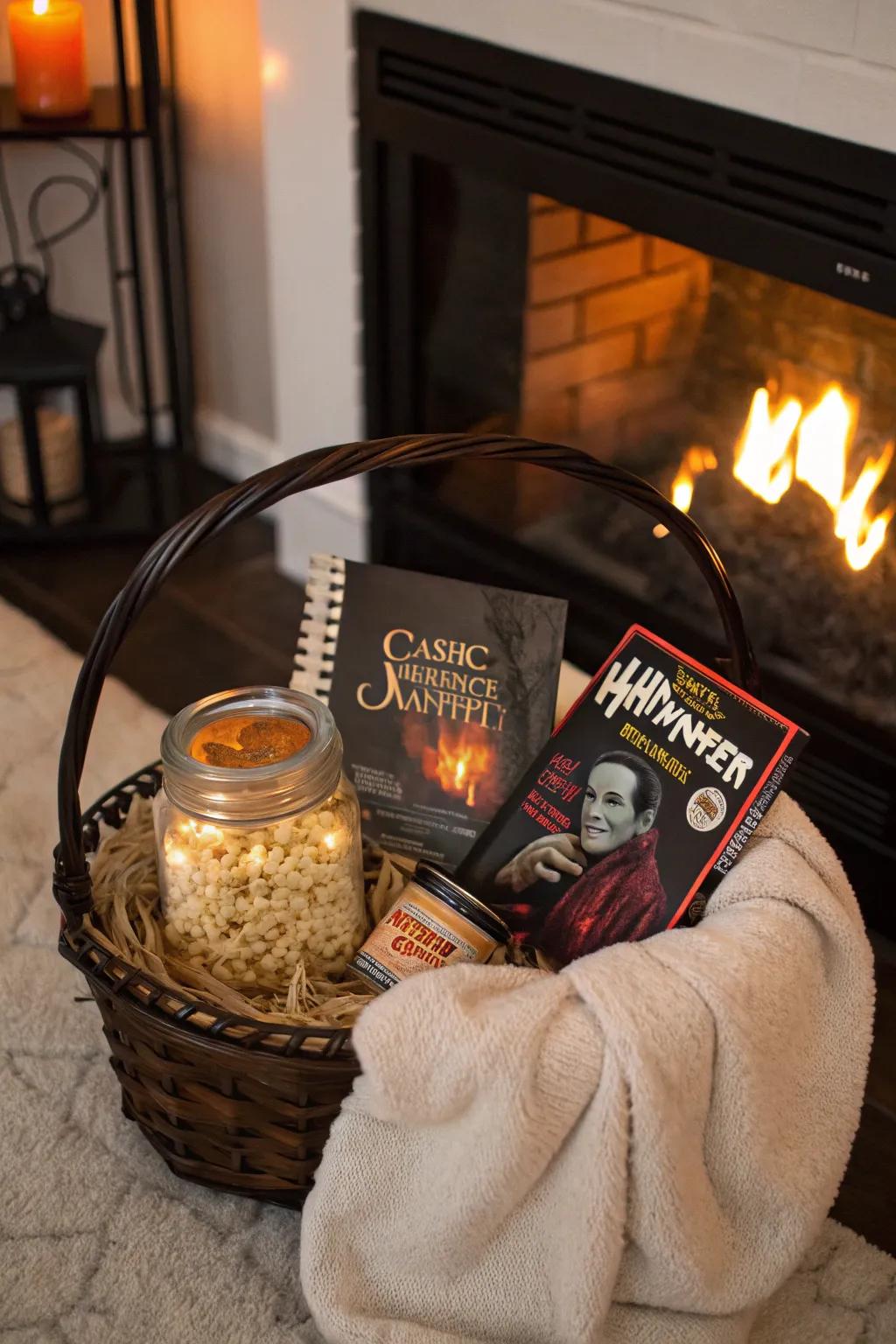 All you require for a cozy Halloween movie night indoors.