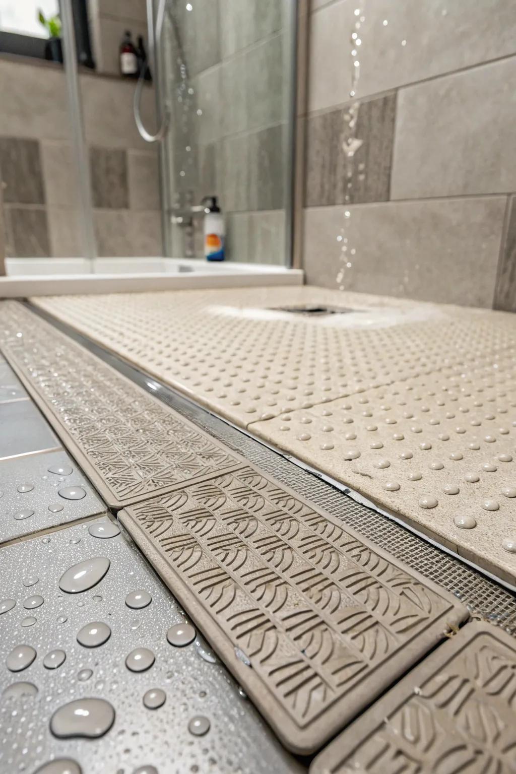 Textured ground coverings ensure security without compromising design.
