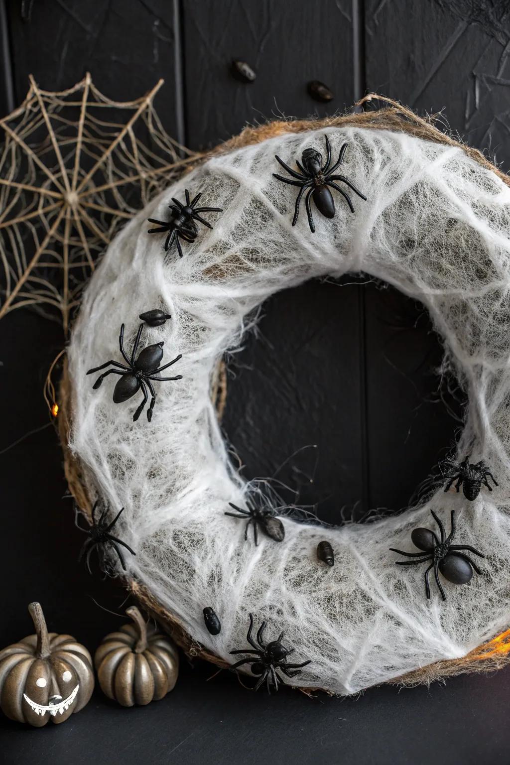 An eerie arachnid web ring to captivate and thrill.