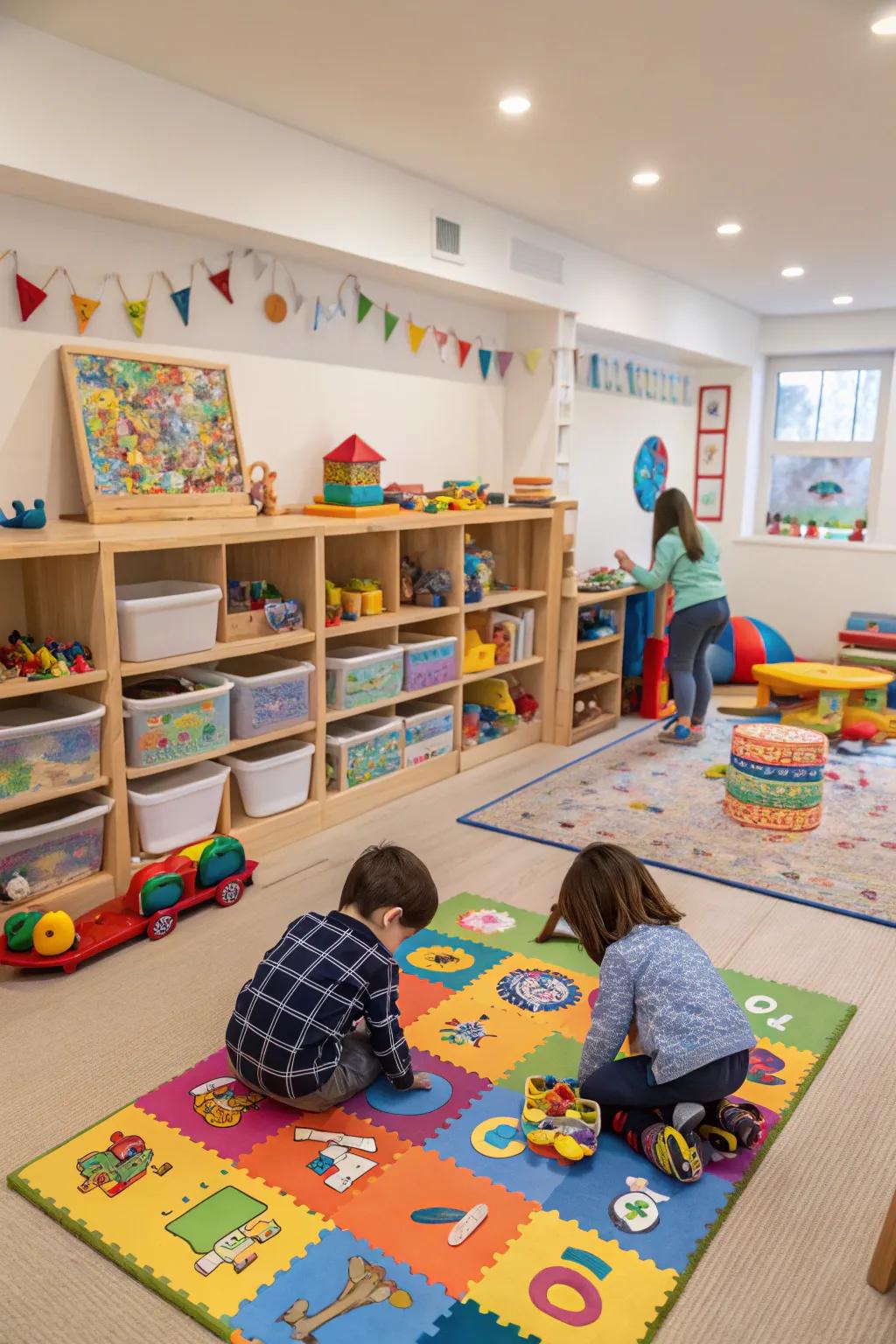 Interactive elements to engage young minds.
