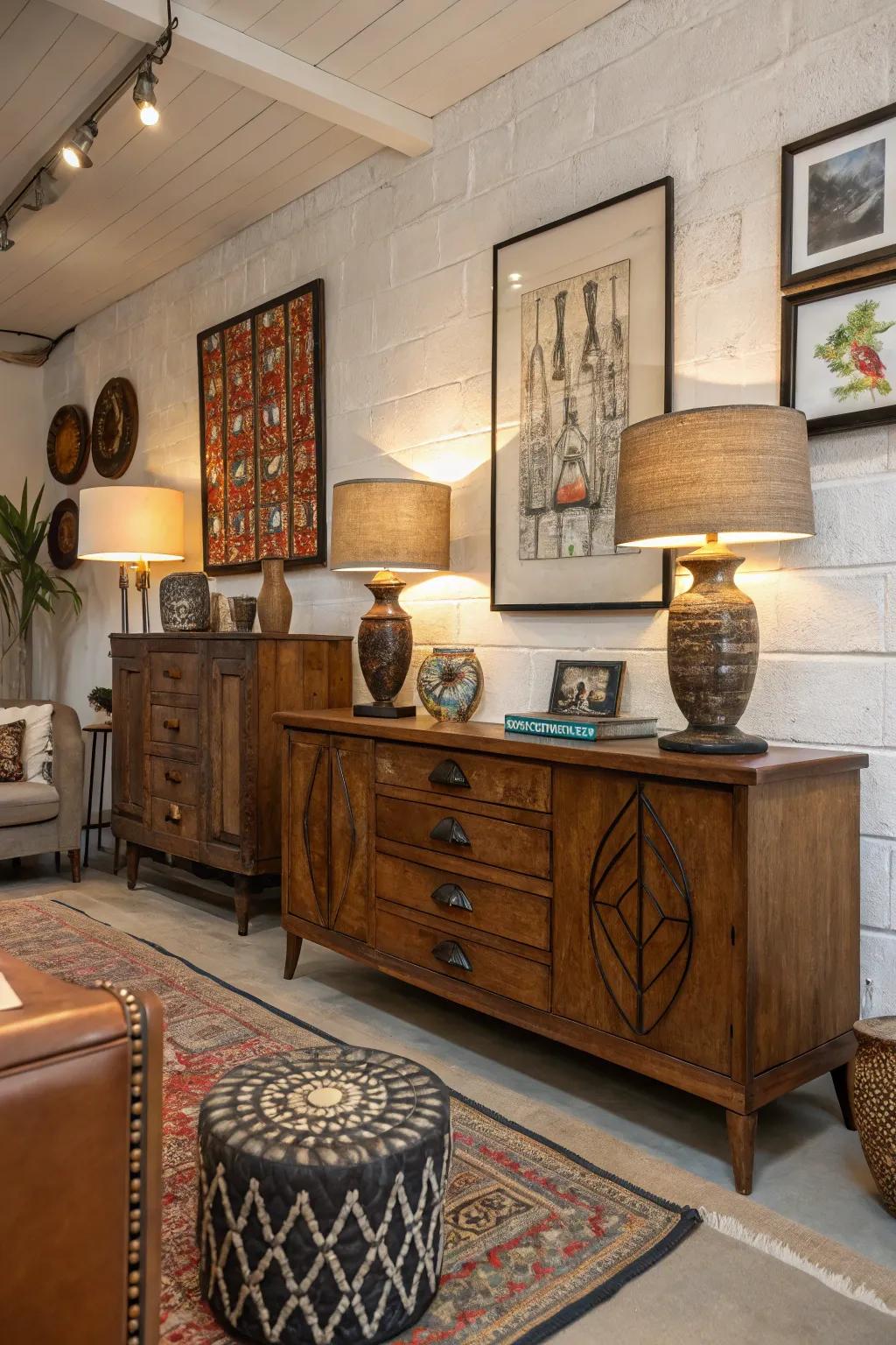 A diverse home design where classic blends with modern.