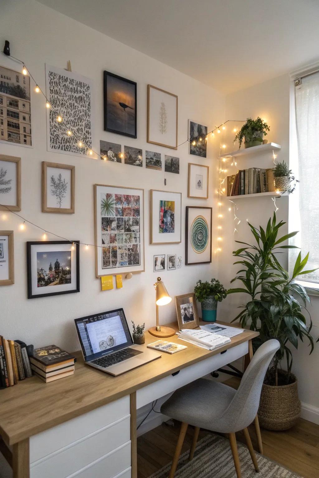 Let your walls motivate you with artwork that echoes your ambitions.