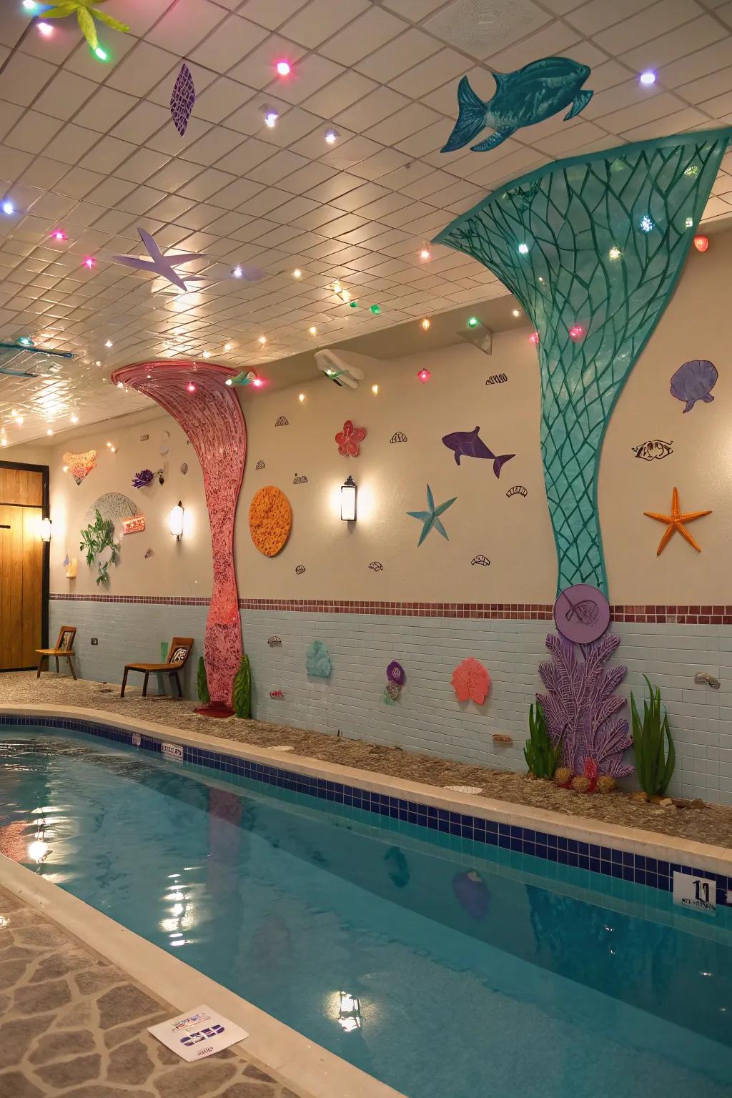 Infuse an oceanic feel with an innovative under-the-sea motif.