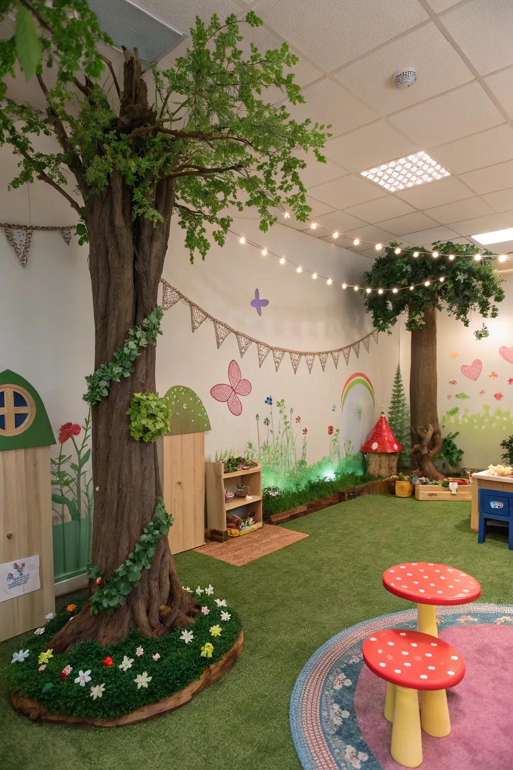 A fairytale woodland that fosters creativity and ingenuity.