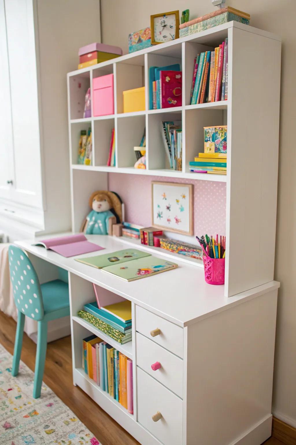 Keep clutter at bay with clever storage solutions.