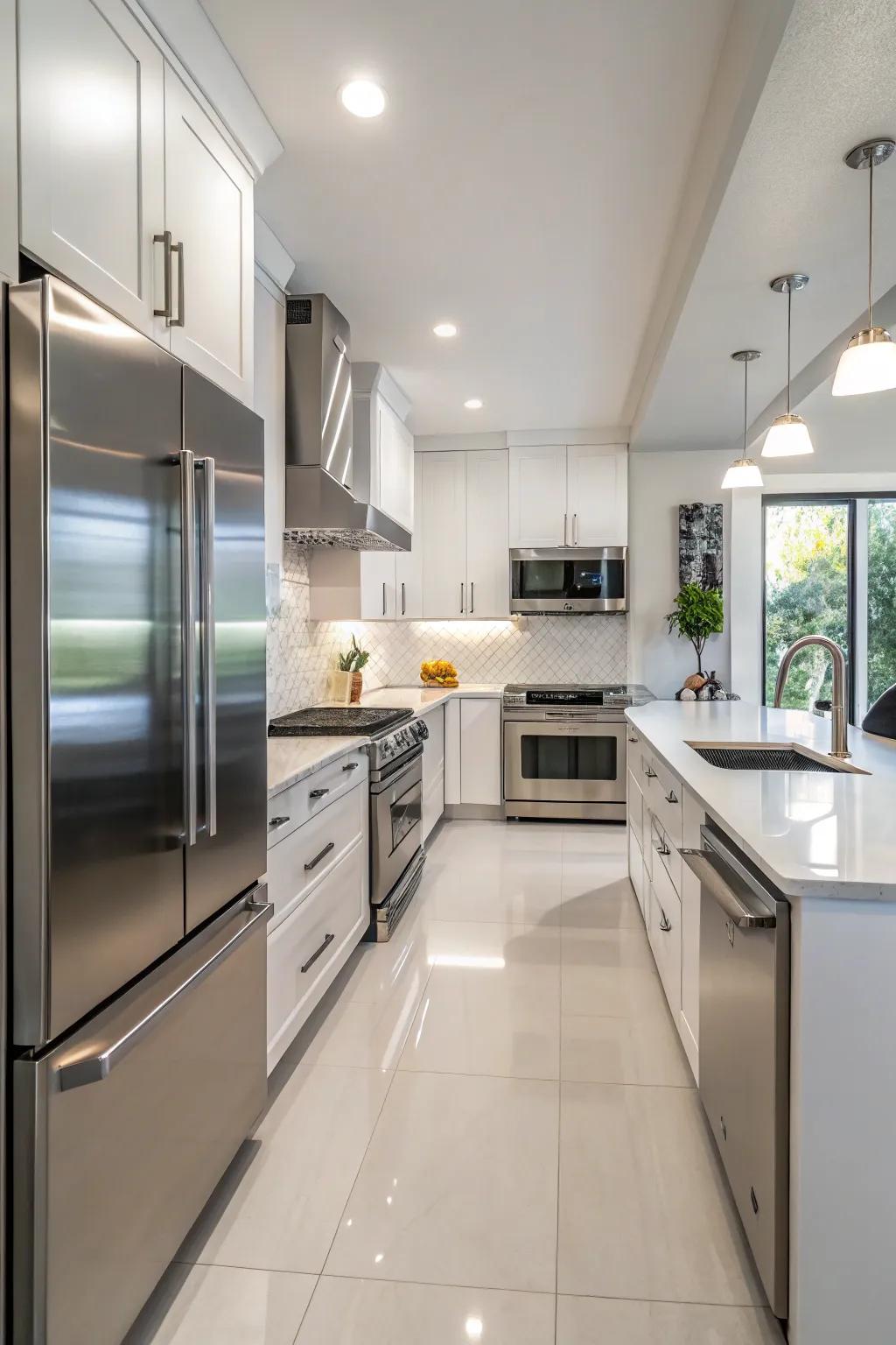 New appliances easily fit with contemporary kitchen looks.